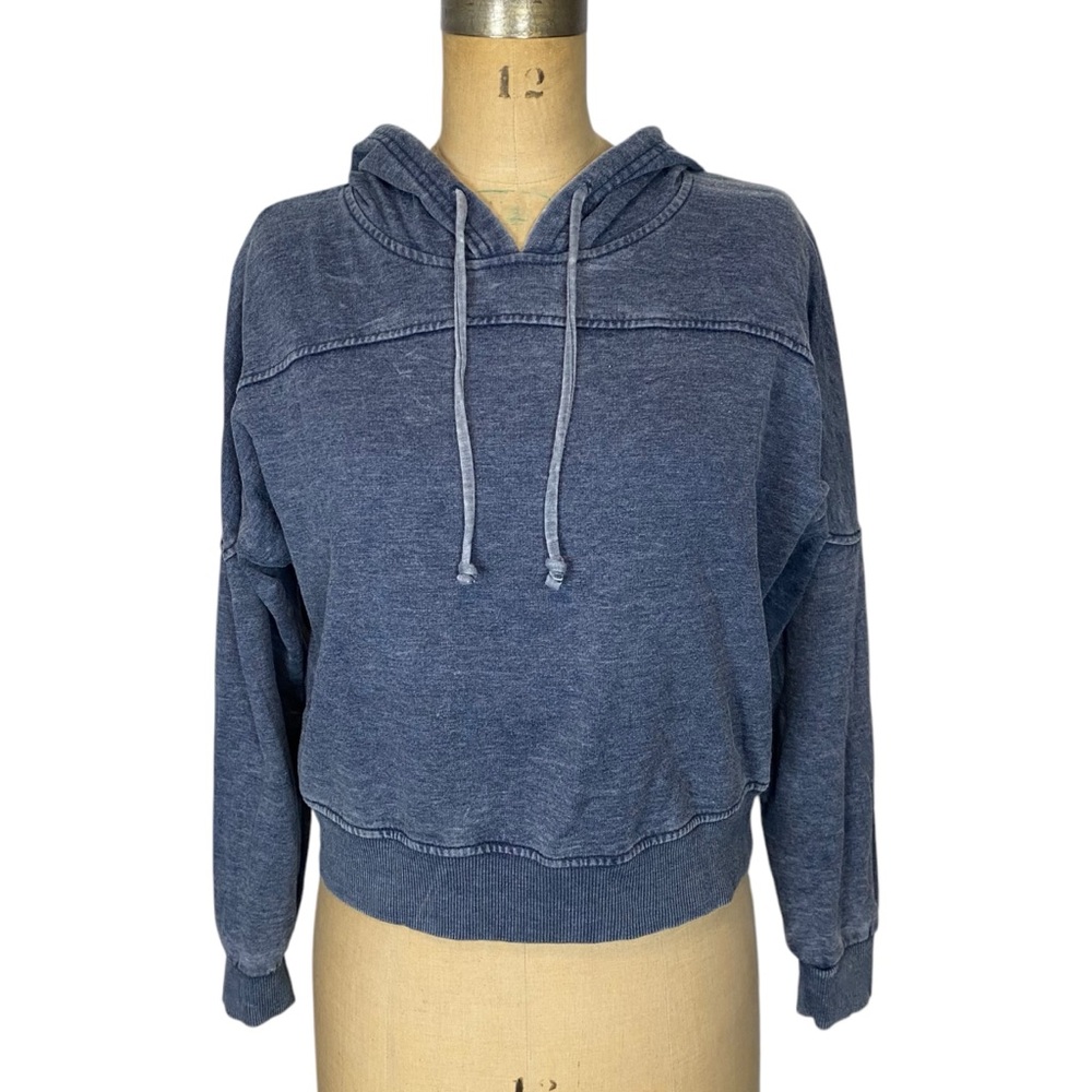 3/$30 Balance Collection Vintage Wash Blue Relaxed Hoodie
